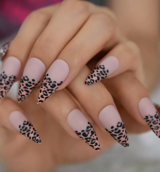 Pink Leopard Nailz
