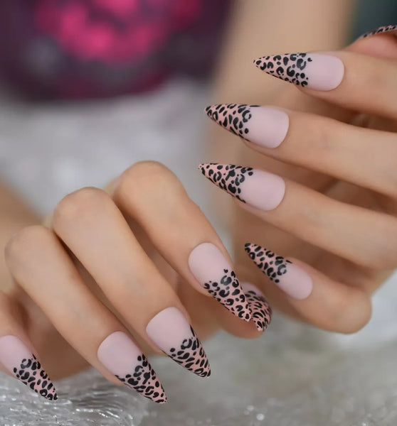 Pink Leopard Nailz